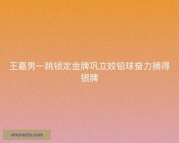 王嘉男一跳锁定金牌巩立姣铅球奋力摘得银牌